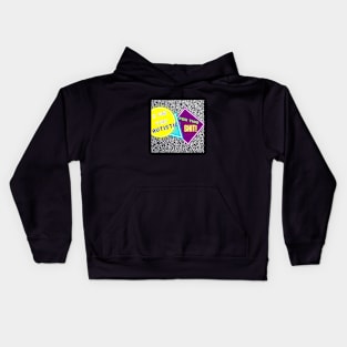 I Am Too Autistic For This Shit! 80's Style Static Kids Hoodie